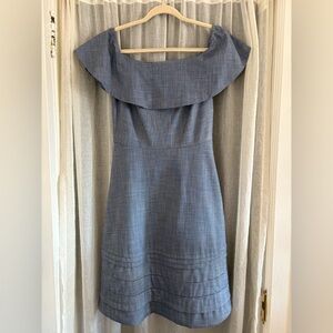 Banana Republic Off-Shoulder Blue Dress Women's Size 6